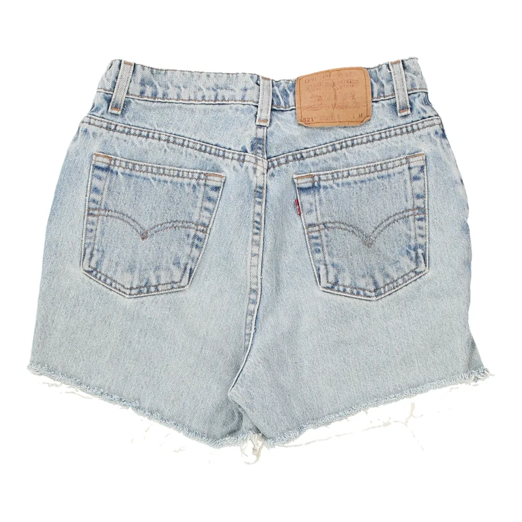 521 Levis Denim Shorts - 28W UK 10 Light Wash Cotton