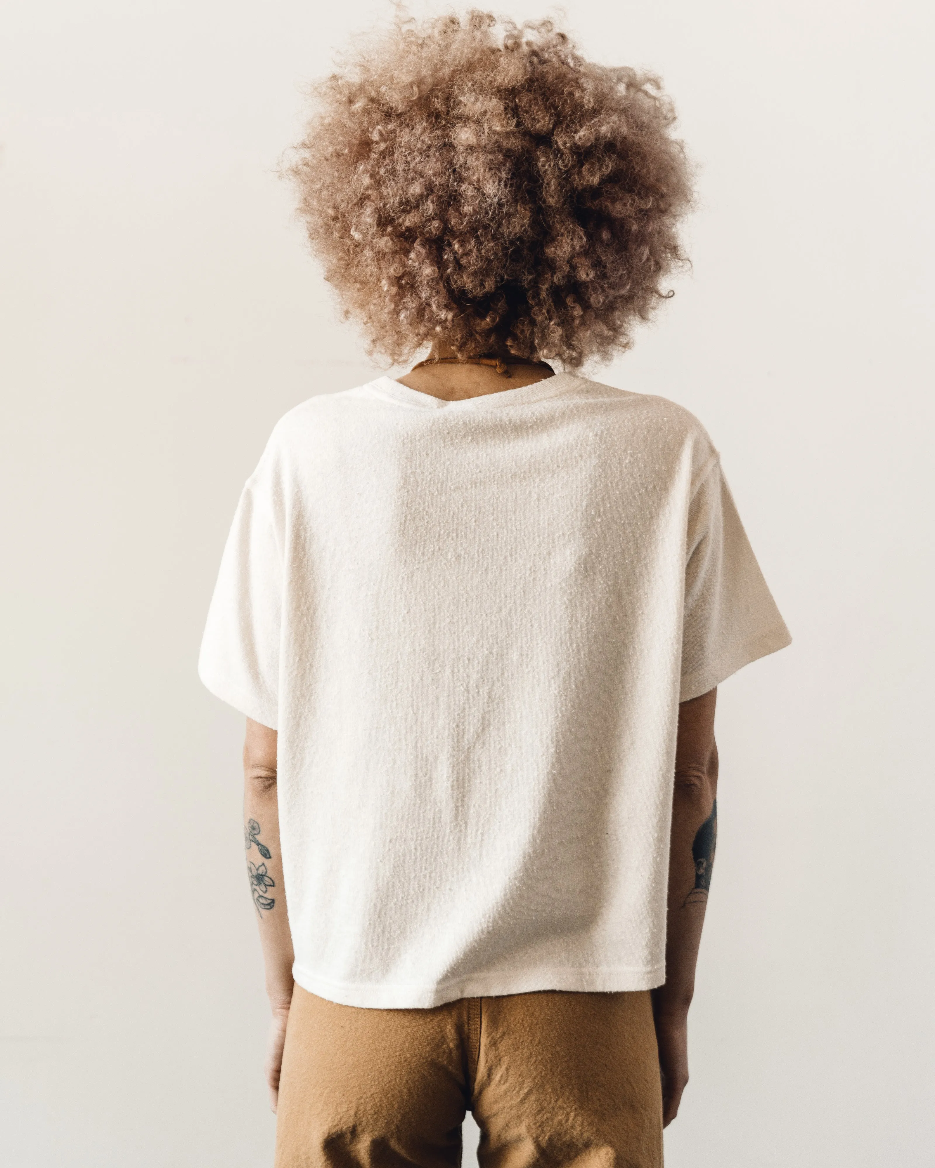 7115 Signature Textured Linen Tee, Off-White