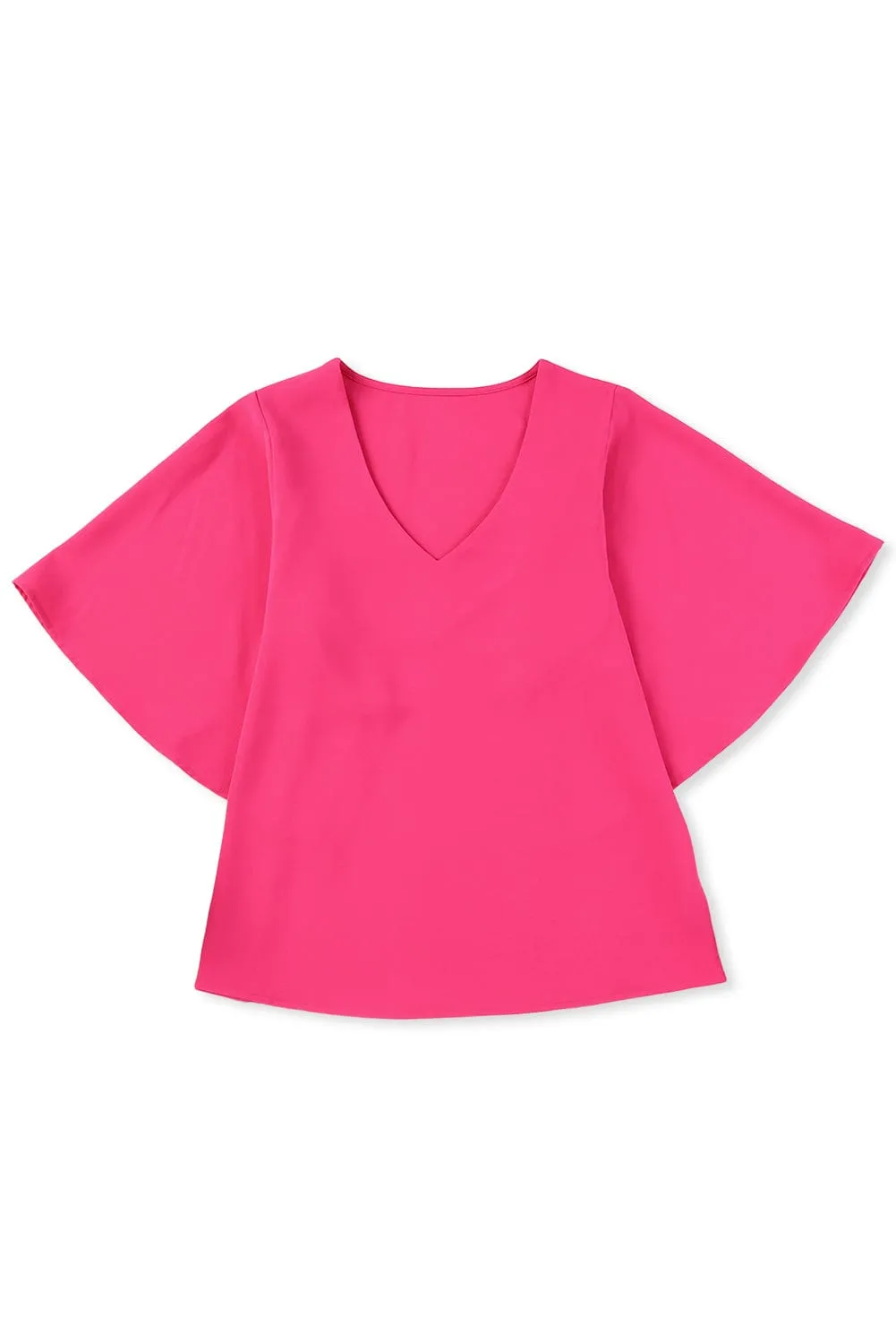 Boho V Neck Bell Sleeve Top